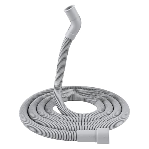 Image of 9.3Ft Dishwasher Drain Hose with 2 Clamps Compatible with Samsung DW80R2031US DW80J3020US DW7933LRASR DW80F600UTS Replace#: DD81-02636A DD67-00059A DD81-02331A