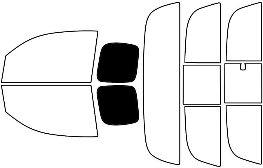 Rvinyl Window Tint Kit Compatible with Toyota Tacoma 2016-2023 2 Door Access Cab - Black 5% - Single Ply No Bubble Film - Do it Yourself Vehicle Back Precut Kit