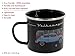 BRISA VW Collection - Volkswagen Large Enamel Coffee-Tea Mug Cup for Camping & Outdoor T1 Bus Campervan (500 ml/16.9 fl oz/Samba & Beetle/Black)