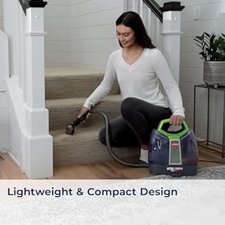 BISSELL Little Green Proheat Portable Deep Cleaner/Spot Cleaner and Car/Auto Detailers with Self-Cleaning HydroRinse Tool for Carpet and Upholstery, 2513E