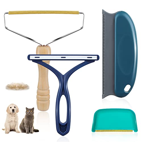 AXLUNAR Pet Hair Remover - 4 Pack Dog Cat Hair Remover for…