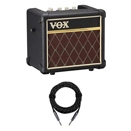 VOX MINI3 G2 Battery Powered Modeling Amp (3W, Classic) Bundle with Knox Guitar
