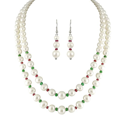 Sri Jagdamba Pearls 2 String Pearl Necklaces