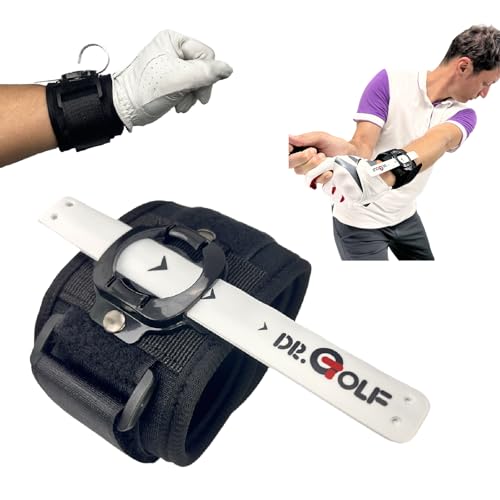 Golf Wrist Training Aid - Golf Swing Trainer, Swing Training Wriststrap, Detect Incorrect Wrist Action - Instant Feedback, Avoid Wrist Cupped and Flipping Action, Swing Gesture Correction