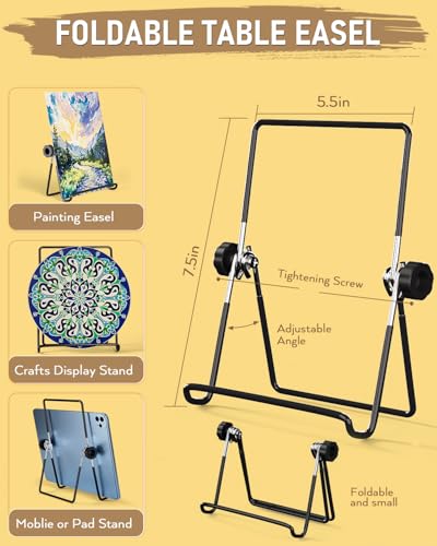 Nicpro Acrylfarben Set für Erwachsene, 24 Tuben × 12 ML Acrylfarbenset, 6 Leinwänden, 20 Pinseln, 2 Tischstaffeleien, Papierblock, Mischpalette, Acrylic Paint Set Für Künstler,Profis,Anfänger