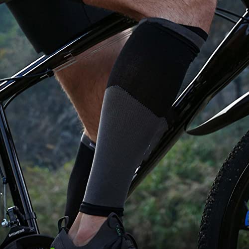 compressão panturrilha para corrida - perna quente inverno para homens,Meias compressão sem pé para