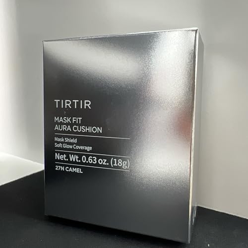 Image of TIRTIR Mask Fit Aura Cushion Foundation, Full coverage, Skin fit, Satin Glow Finish, Korean Cushion Foundation #27N CAMEL| 18g