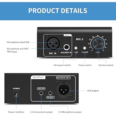 XTUGA J02S Wireless in Ear Monitor System and XIC1 Microphone Preamp for Outdoor Stage Musicians