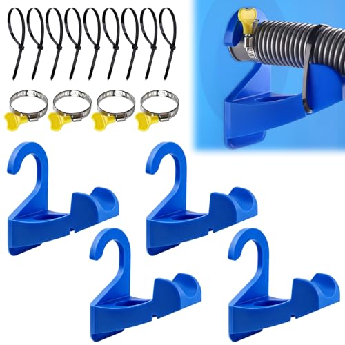 Pool Hose Holder Clamps for Above Ground Pools 4 Pack Pool Pipe Supports