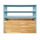 CHOISISSEZ VOTRE ESPACE DE RANGEMENT - vous avez la possibilité d'installer une ou deux étagères (si deux étagères, la hauteur de l'espace de rangement est de 15 cm / si une étagère, la hauteur de l'espace de rangement est de 30 cm).