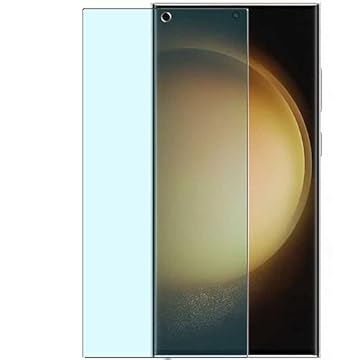 Pacote com 3 protetores de tela antiluz azul Vaxson, compatível com Samsung Galaxy S23 Ultra SC-52D Adesivo protetor de filme TPU [não vidro temperado]