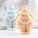 GLITZXFH 3D Body Candle Mold Fat Woman Body Resin Casting Silicone Molds for Candles Making Aromatherapy Candles Wax Polymer Clay Home Decoration
