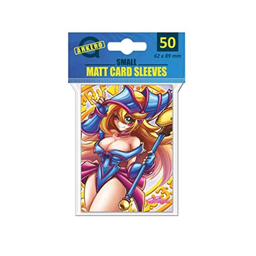 Arkero-G 50 Small Matt - Dark Magician Girl Sleeves (Matte Kartenhüllen) - für schmale Spiele wie Yu-Gi-Oh! Karten in japanischer Größe