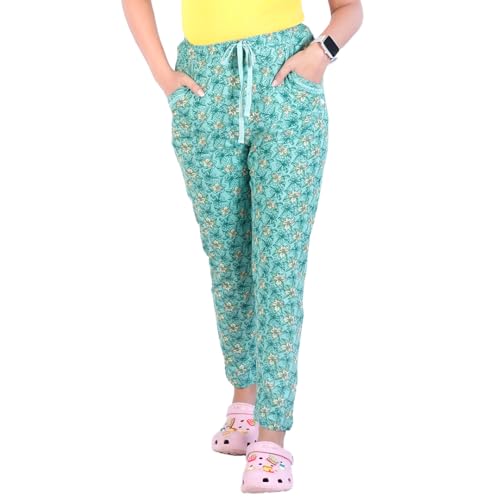 Image of Rupa womens Rupa COLORS Playsure Printed Pyjama for Women Leisurewear, Floral Print Loungewear
