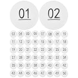 NULYLU 50 Nummerierte Lotto Spielbälle aus Nahtlosem Kunststoff 1–50 Wiederverwendbare Party Lotteriekugeln für Gewinnspiele und Freizeitaktivitäten