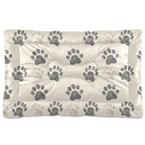 Cuccia per cani a forma di zampa di cane, morbida e antiscivolo, per cani di taglia grande, grande, media, piccola, 61 x 45,7 cm