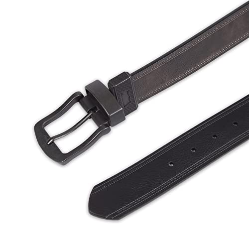 Image of Levi's Leather Men's Levis 40Mm Reversible Belt With Brushed Silver Buckle