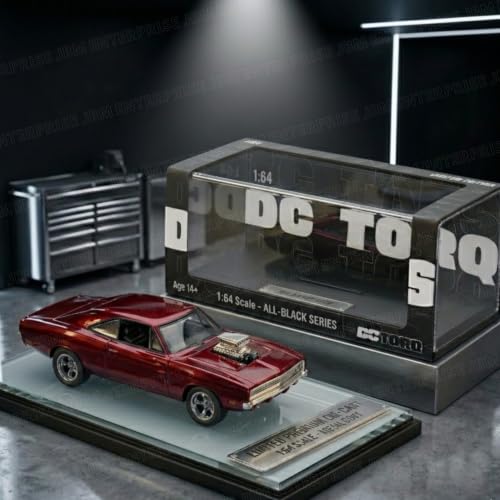 Image of Fast & Furious Red Muscle Car 1:64 Scale Premium Die-Cast Collectible Model with Authentic Styling, Detailed Body, Smooth Free Wheels, Glossy Finish, Display Box Packaging, Collector Edition
