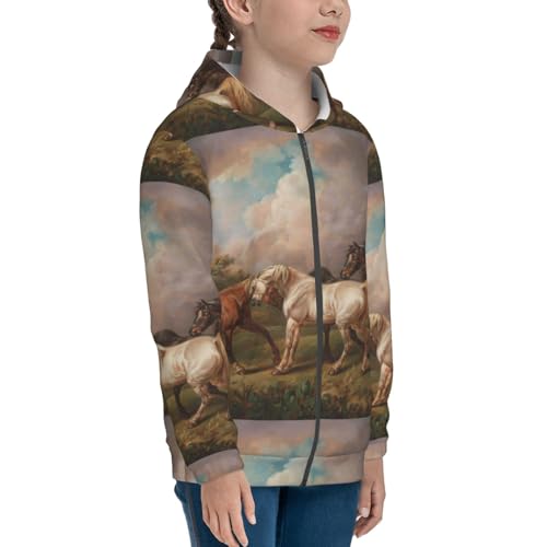 Tractor and Dumper Kid Hoodies Boys Zip Up Sweatshirts Girls Pullover with Pocket4