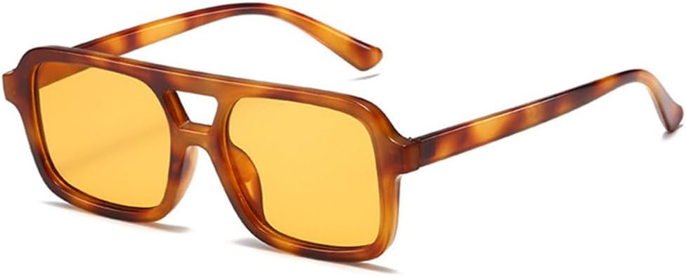 LVTFCO Fashion Double Bridges Sunglasses Women Clear Ocean Gradient Lens Eyewear Trending Men Sun Glasses Shades UV400