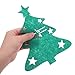 Kichvoe 48pcs Christmas Silverware Holder: Christmas Tree Shaped Cutlery Bags - Green Felt Silverware Holders for Holiday Party Tableware
