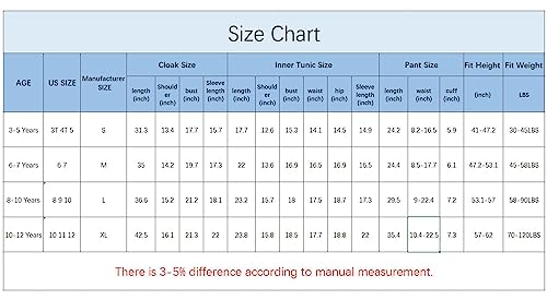 Togrop 4 Pcs Knight Costume For Kids Tunic Uniform Robe Pants Belt Outfit Boys Cosplay 8-10 Years #TOP6