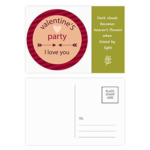 Cartes postales Je t'aime romantiques : écrivez votre poésie de Saint-Valentin sur papier