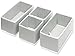 Simple Houseware Underwear Drawer Organizer for Sock/Bra/Undergarment/Panty/Onesie, Collapsible, Set of 4, Gray