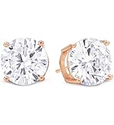 KEZEF Sterling Silver Cubic Zirkonia Stud K&uuml;peler Kadınlar ve Erkekler i&ccedil;in &ndash; Premium S925 G&uuml;m&uuml;ş &Ccedil;iviler &ndash; ...