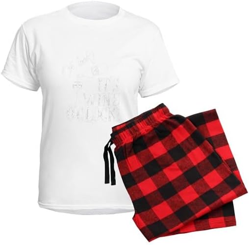 CafePress Wine Oclock Pajamas Women's Novelty Cotton Pajama Set, Comfortable PJ Sleepwear