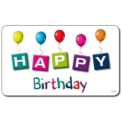 Tabla de cortar Kesper de melamina con decoración de cumpleaños Cover