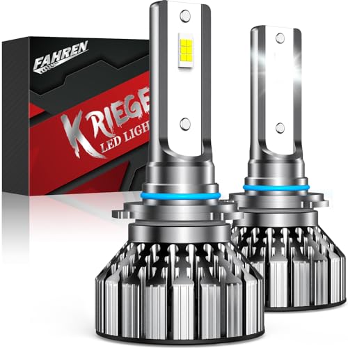 Krieges Fahren 9006/HB3 LED Bulbs,upgrade 16000 Lumens Super Bright LED 6500K Cool White IP68 Waterproof, Pack of 2