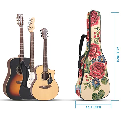Housse de protection pour guitare acoustique avec motif fleurs de 1 cm d’épaisseur et rembourrage étanche 101,6 cm… - Les Beatles, Paul McCartney, John Lennon, RIngo Starr, George Harrison Housse de protection pour guitare acoustique avec motif fleurs de 1 cm d'épaisseur et rembourrage étanche 101,6 cm… – Image 6