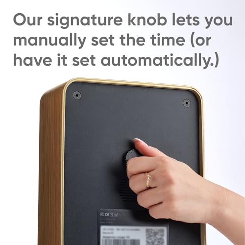 Image of KLYDO Clock Comes with Thousands of animations, Updated Daily, with a Lifetime Subscription Included. Choose The Perfect for Each Moment! (Walnut)
