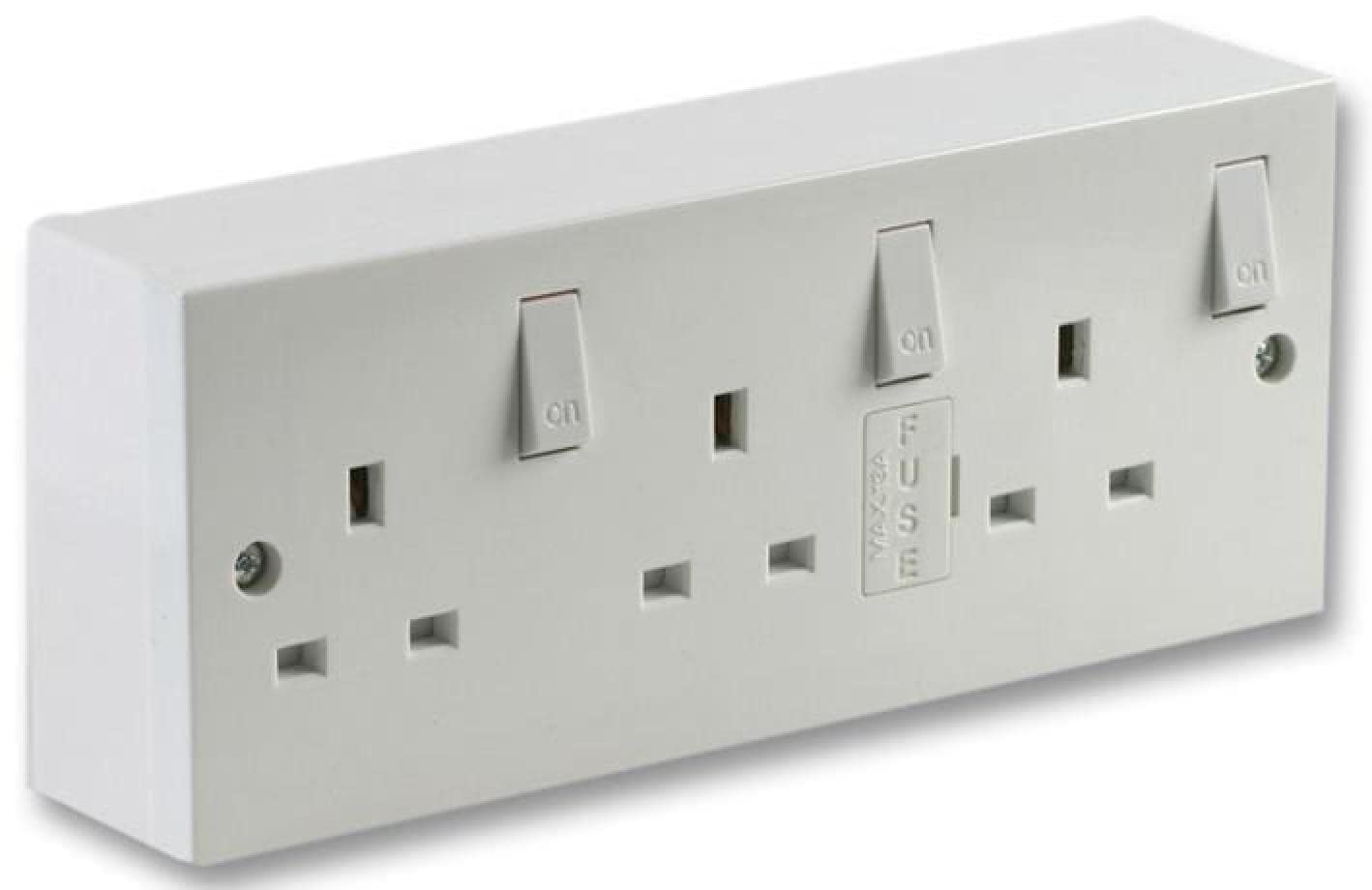Convertisseur de prise triple Pro Elec pour brancher 3 appareils simultanément