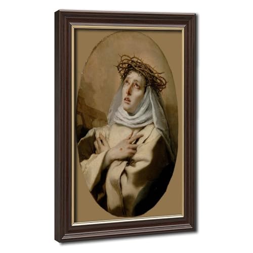Impression sur toile Sainte-Catherine de Sienne Eleanor Fortesque Brickdale cadre mural