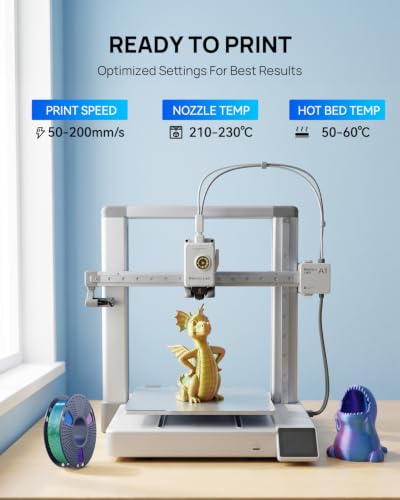 Image of JAYO Silk PLA 3D Printer Filament Bundle, Shiny Dual Color Filament 1.75mm | Multi Color Change, Easy to Print, Layer Concealing, 4 Spools 250g Each 1kg