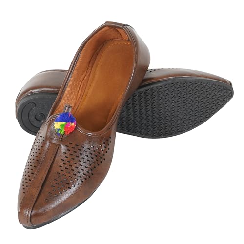 Image of DFR Mens Juttis Ethnic Mojaris | Casual Loafers Juti Shoe for Men