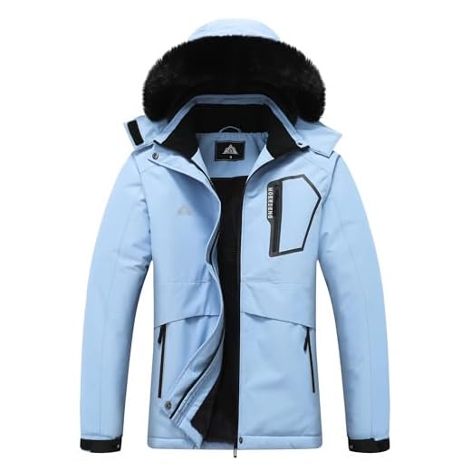 MOERDENG Women's Waterproof Winter Coat Softshell Hiking Jacket
