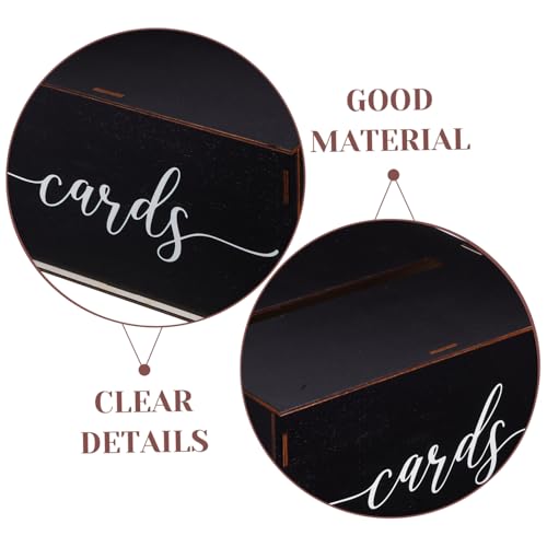 Caja de madera para almacenamiento de tarjetas sobres y dinero de boda 4