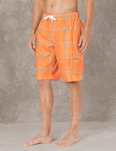Image of Kanu Surf Men's Flex Plaid Swimtrunk