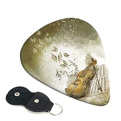 Butterfly and Violoncelle Lot de 6 médiators pour guitare acoustique, guitare électrique, basse, ukulélé – fins, moyens… - Les Beatles, Paul McCartney, John Lennon, RIngo Starr, George Harrison