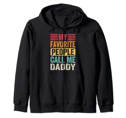 My Favorite People Call Me Daddy Retro Vintage Funny Dad Sudadera con Capucha