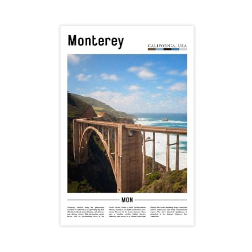 Impression sur toile Monterey California de FINUCB déco grand format 61x91