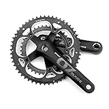 ✿Premium Material: Die Mountainbike Kurbel besteht aus hochwertigem Aluminiumlegierungsmaterial, das hochfest und leicht, konservierend und verschleißfest , langlebig im Gebrauch und eine Lebensdauer gewährleisten kann.