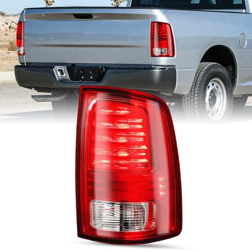 Image of JSBOYAT LED Tail Lights Assembly Compatible With 2013-2018 Dodge Ram 1500 /2014-2018 Dodge Ram 2500 3500,68093080AC CH2800202 Black Lens Right Passenger Side