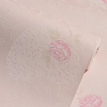 WEGOJK WEGOJK simple European non-woven wallpaper embossing pattern wallpaper 0.53*10m for television background/Bedroom/sofa background/Hotel