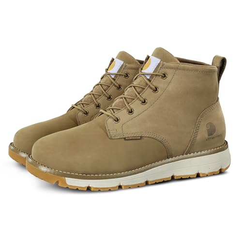 Image of Carhartt Men's Millbrook WP 5 inch Wedge Boot | Work Boots for Men, Slip & Electrical Hazard Resistant, Breathable Membrane, Lightweight EVA Midsole, 5 inch Shaft
