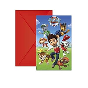 Folat 89441P Uitnodigingen Paw Patrol – 6 stuks