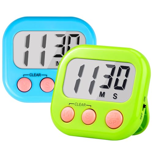 Timer for Kids Teachers Supplies Digital Kitchen Timers for Cooking Large Magnetic Classroom Timer...